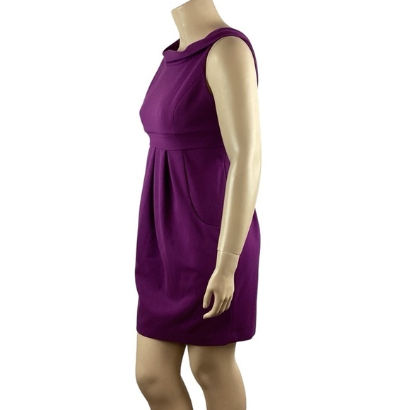 Adrianna Papell Mini Dress Size 12 Purple - Picture 4 of 7
